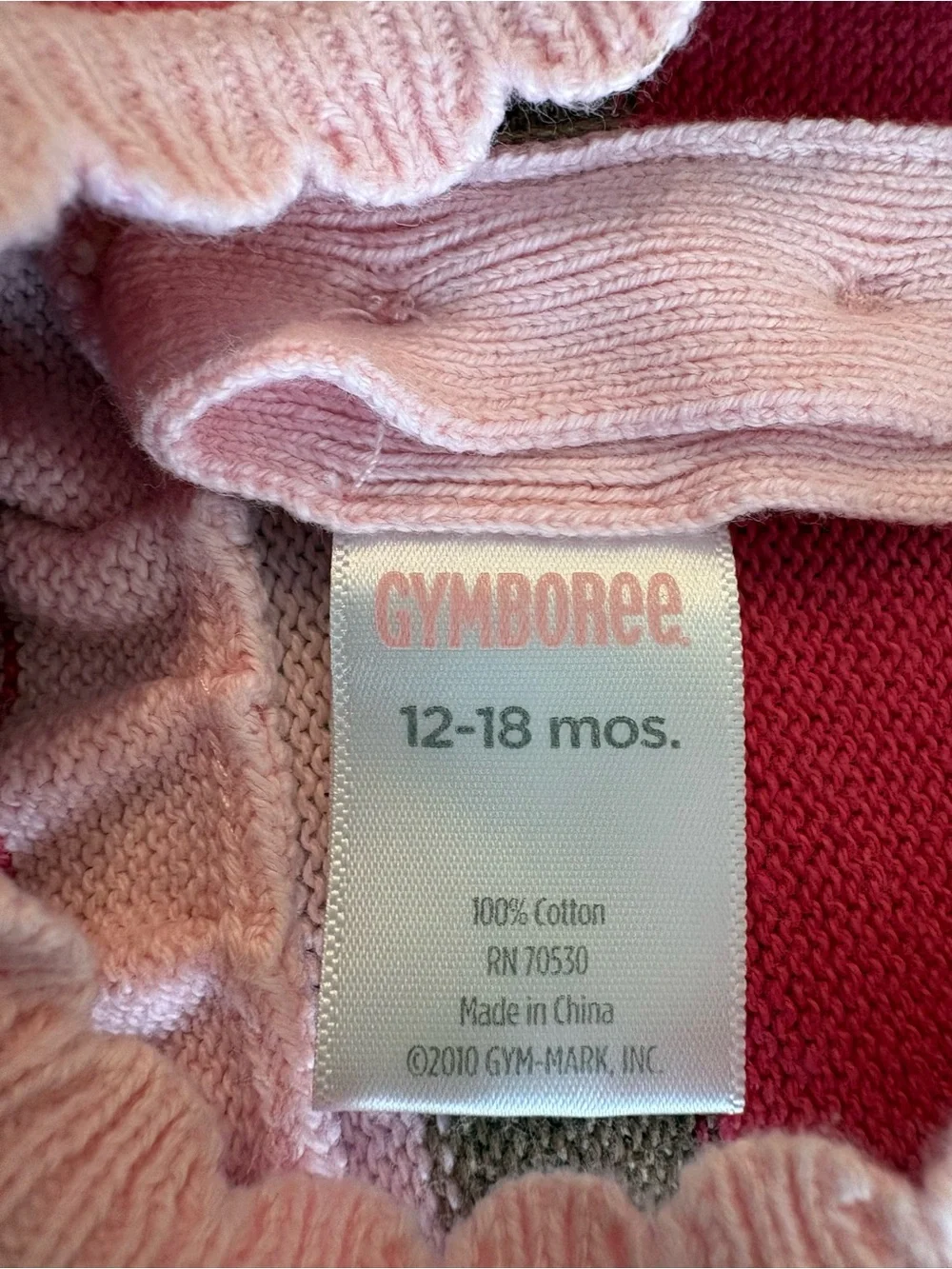 Gymboree Michevious MonkeySleeveless Knit Dress, Light/Hot Pink & Brown Stripe
